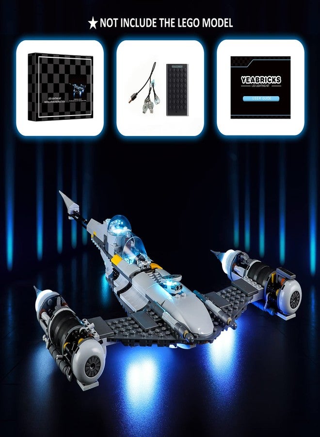 YEABRICKS LED Light Kit for Lego - Star Wars The Mandalorian's N-1 Starfighter Building Blocks Model, LED Light Set Compatible with 75325(Lego Set NOT Included) - Image 5